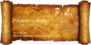 Pázmán Linda névjegykártya